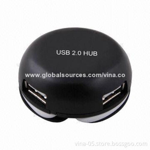 High-speed Mini 4-port USB2.0 Hub Cable for Laptop, PC Computer